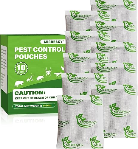 Bolsas de control de plagas, bolsas repelentes de insectos y ratones, 10 unidades de aceite de menta para ratas, hormigas, cucarachas, arañas,