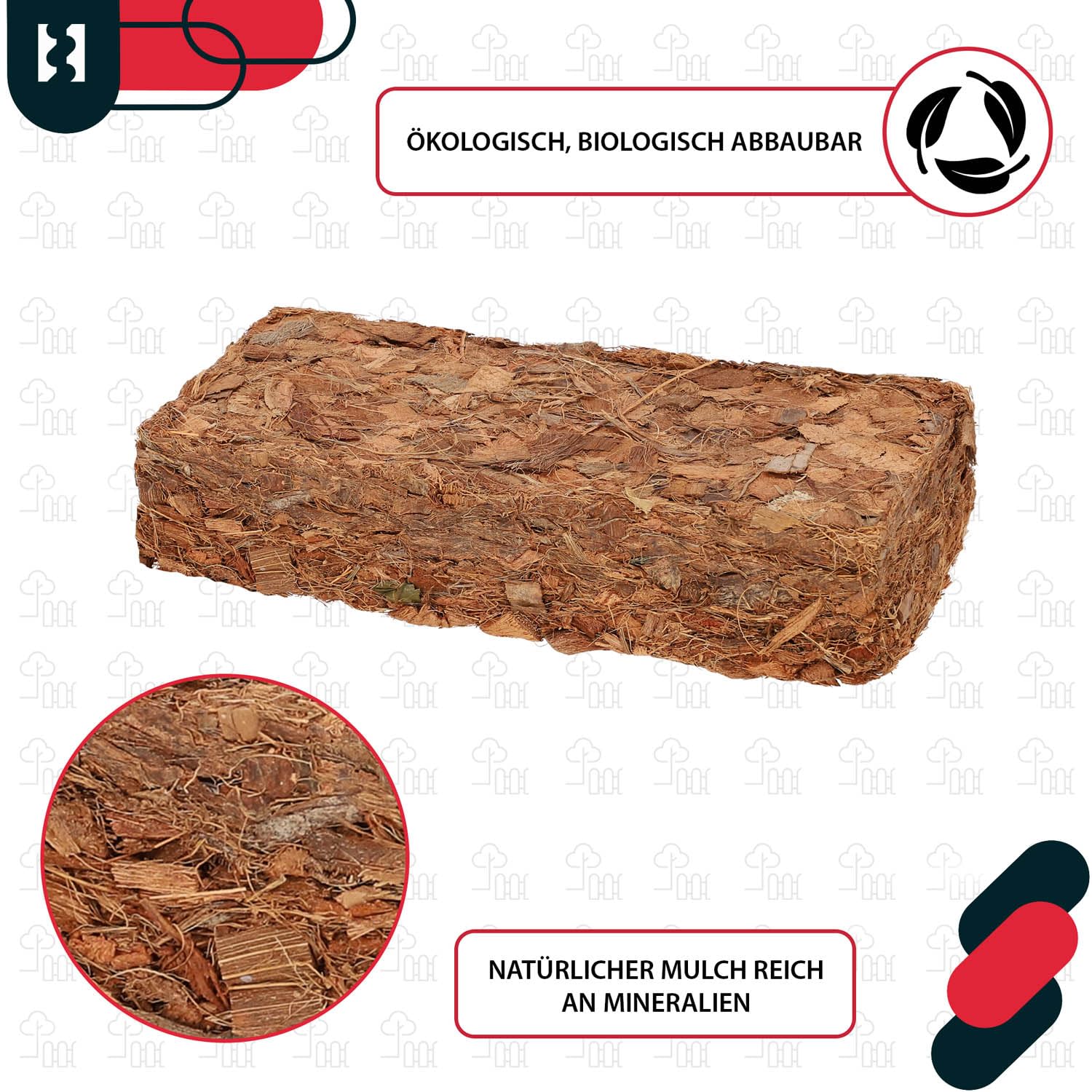 KOTARBAU® Natürlich & Torffrei Kokoserde für Pflanzen und Terrarium 24 x 500 g - 120 L Blumenerde aus Kokosfaser