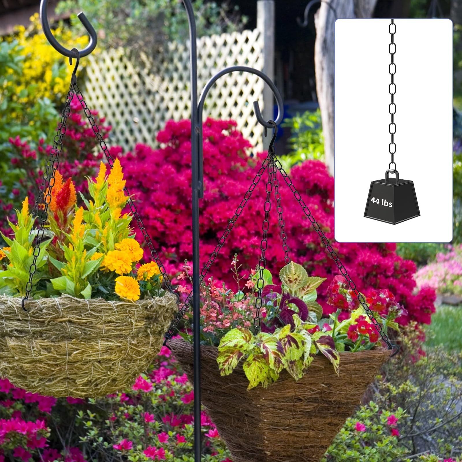 MOLIGOU Rouleau de chaîne de suspension en métal noir de 0,5 cm, chaîne légère de 10,1 m avec bobine, longueur réglable pour lampes suspendues, plantes, mangeoires à oiseaux