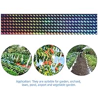 Vista 6 de XPCARE Cinta adhesiva reflectante de arcoíris de 350 pies x 2 pulgadas para evitar que los pájaros golpeen las ventanas