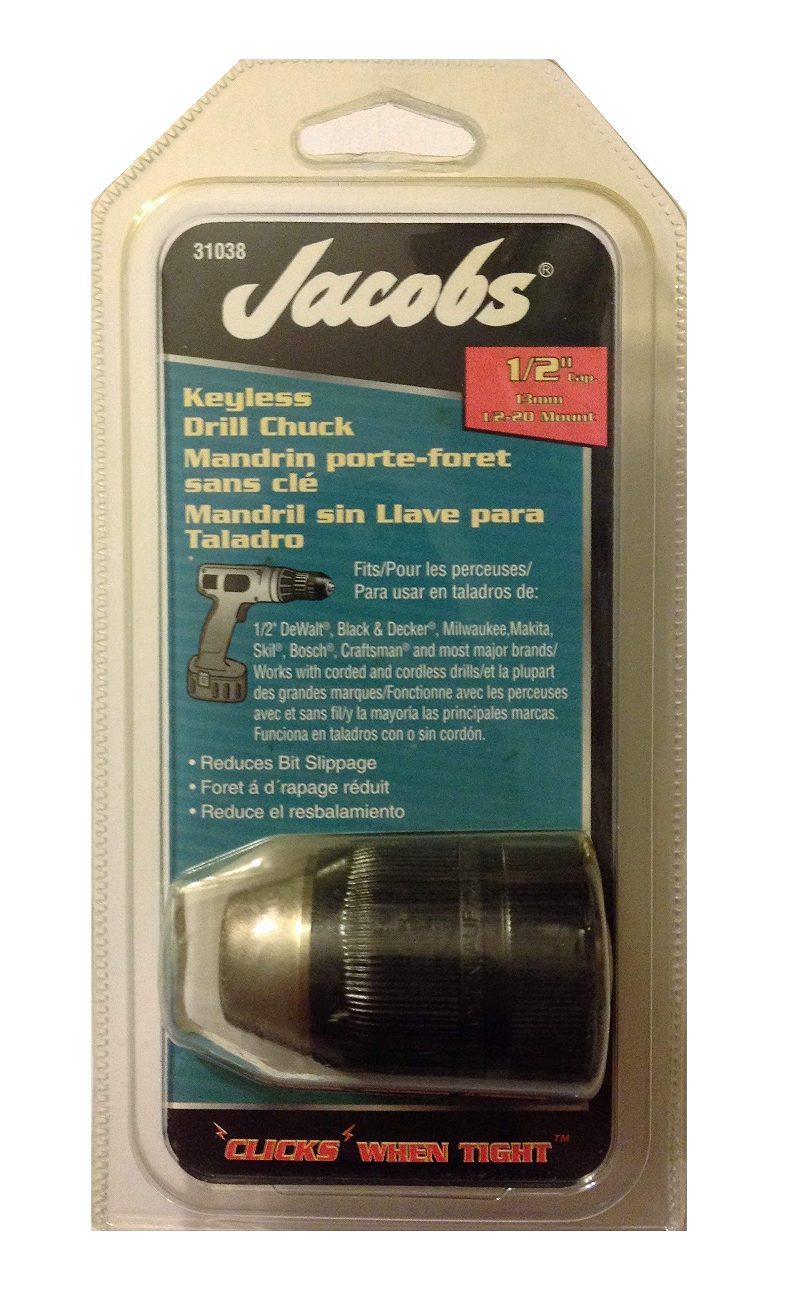 Amazon.com: GEARWRENCH Jacobs Hand-Tite Keyless Drill Chuck (31038 Amazon.com: GEARWRENCH Jacobs Hand-Tite Keyless Drill Chuck (31038