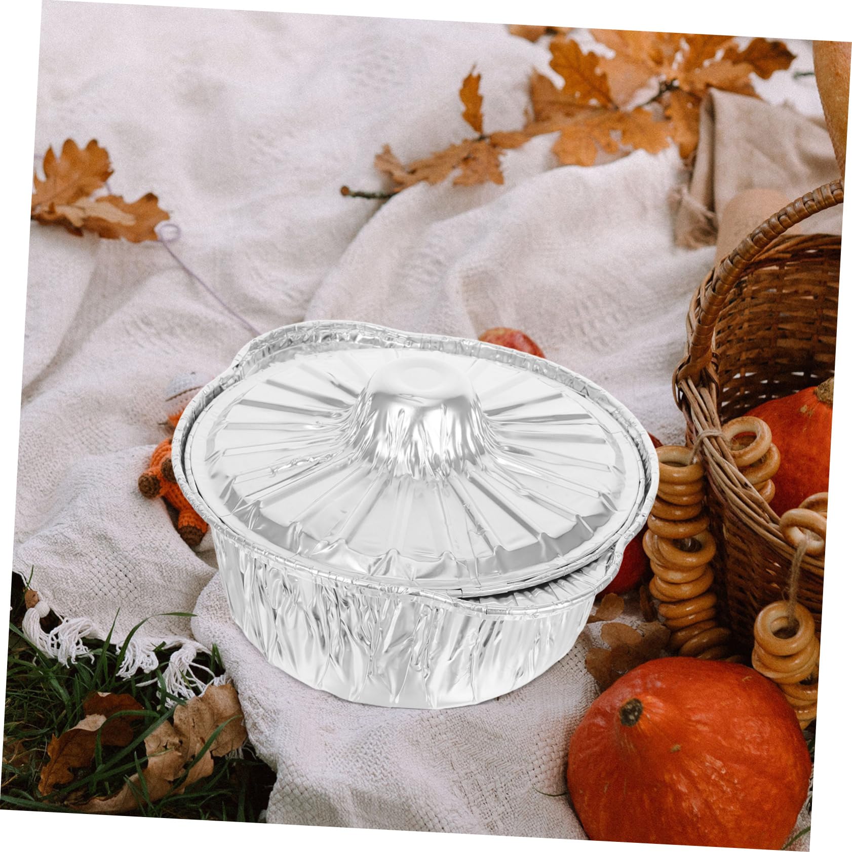 Hemobllo Lot De 6 Barquettes En Aluminium Avec Couvercles Marmite à Soupe Chaude Réutilisable, Ustensiles La Cuisine Camping, Pour Pique-niques, Randonnée Et Réunions En Plein Air
