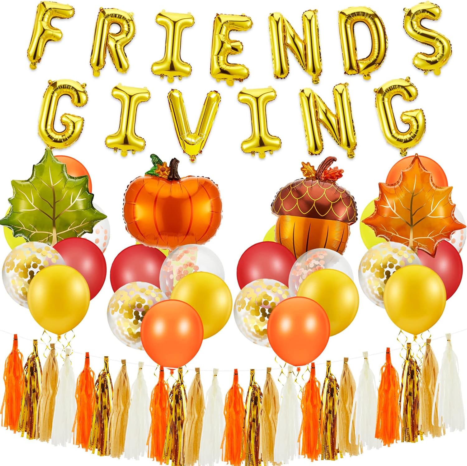 Shappy 98 Pieces Thanksgiving Party Decorations, Fall