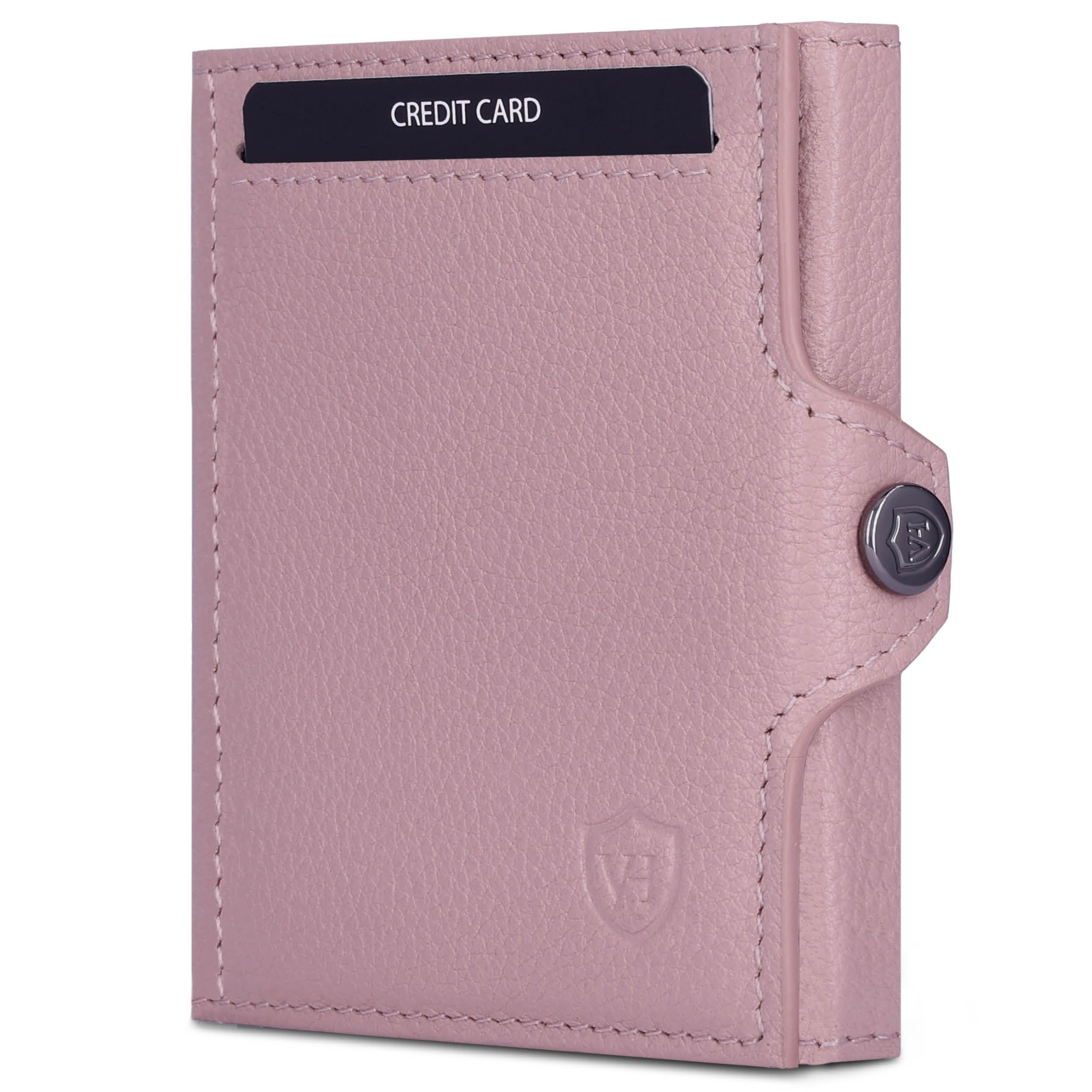 VON HEESEN Slim Wallet mit RFID-Schutz - Mini Geldbörse Herren & Damen klein - Kreditkartenetui Geldklammer Kartenetui - Geldbeutel Portmonee Portemonnaie klein