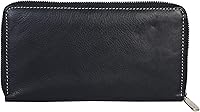 Vista 7 de Leatherboss - Cartera de cuero con cremallera para mujer, tarjetero de débito, Negro -, Cartera con tarjetero