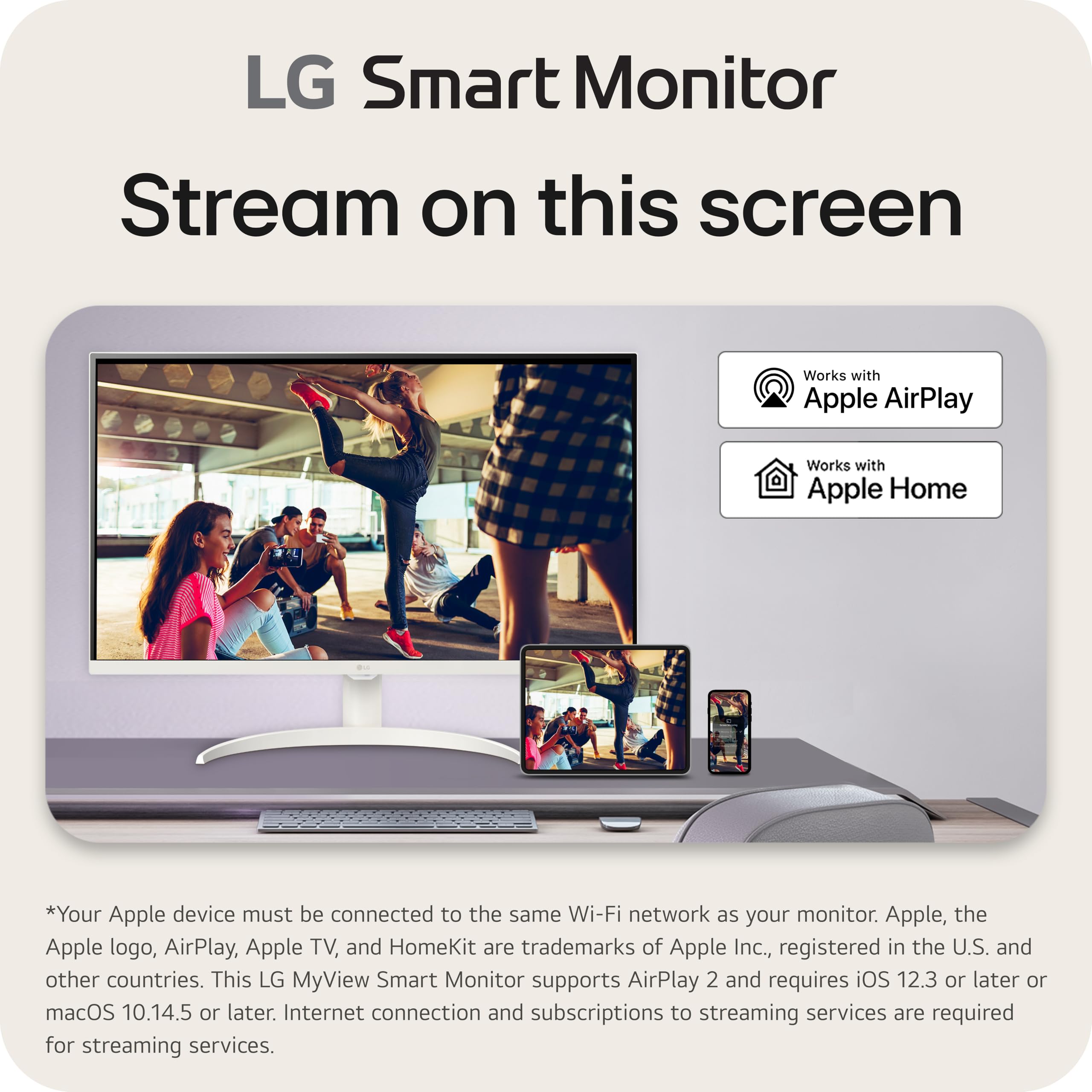 LG MyView Smart Monitor 32SR75U 31.5インチ Amazon.com: LG 32SR75U-W 32-inch Smart Monitor with Steaming TV
