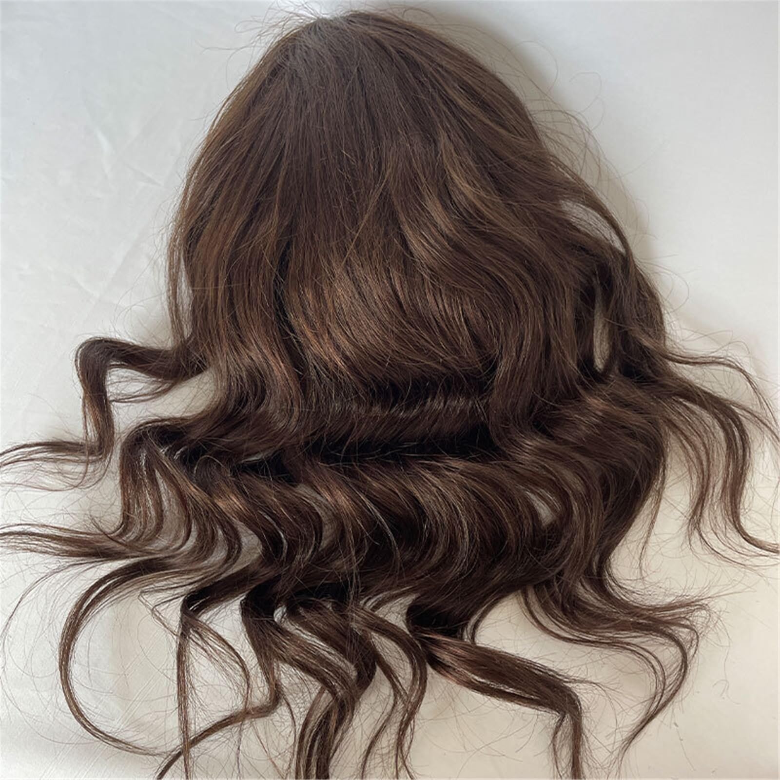 Peruka męska System wymiany kręconych włosów dla mężczyzn 12-calowy długi tupecik Fine Mono Lace Men Hairpiece Tupecik męski(3#)