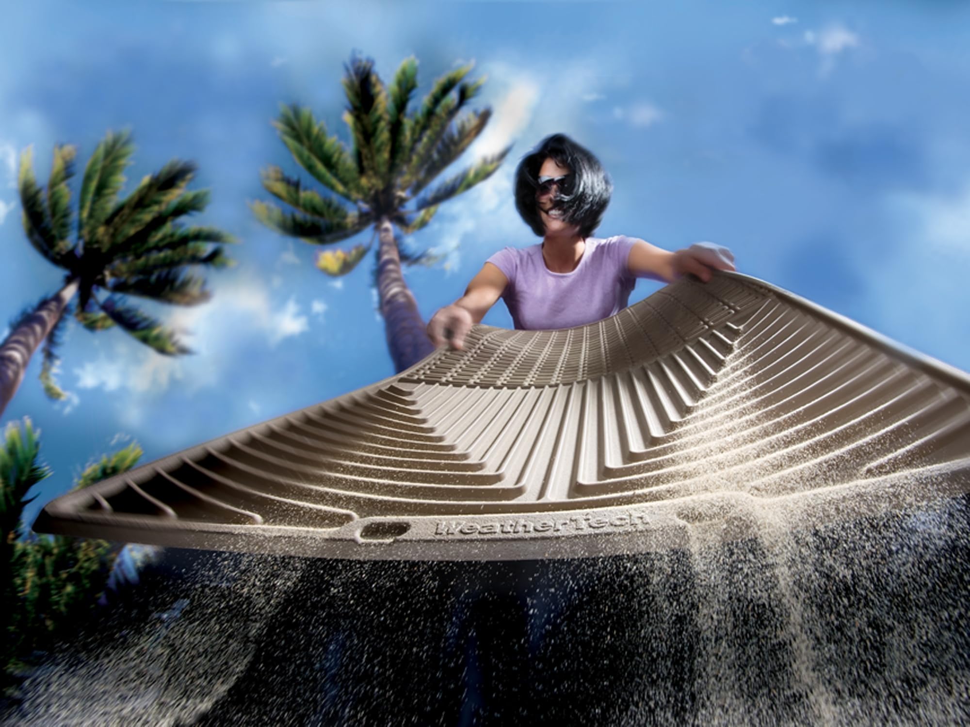 WeatherTech All-Weather Floor Mats for Chevrolet Equinox 1st 2nd Row W424-W425 Black — view 2