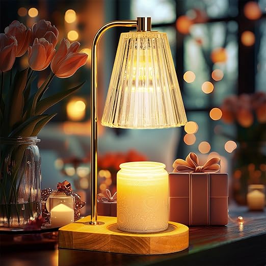 Candle Warmer Lamp with Timer, Get Well Gifts for Women Girls Friend with Best Wishes, Unique Back to School Gifts for Dorm Docor, Wax Warmer for Jar Candles