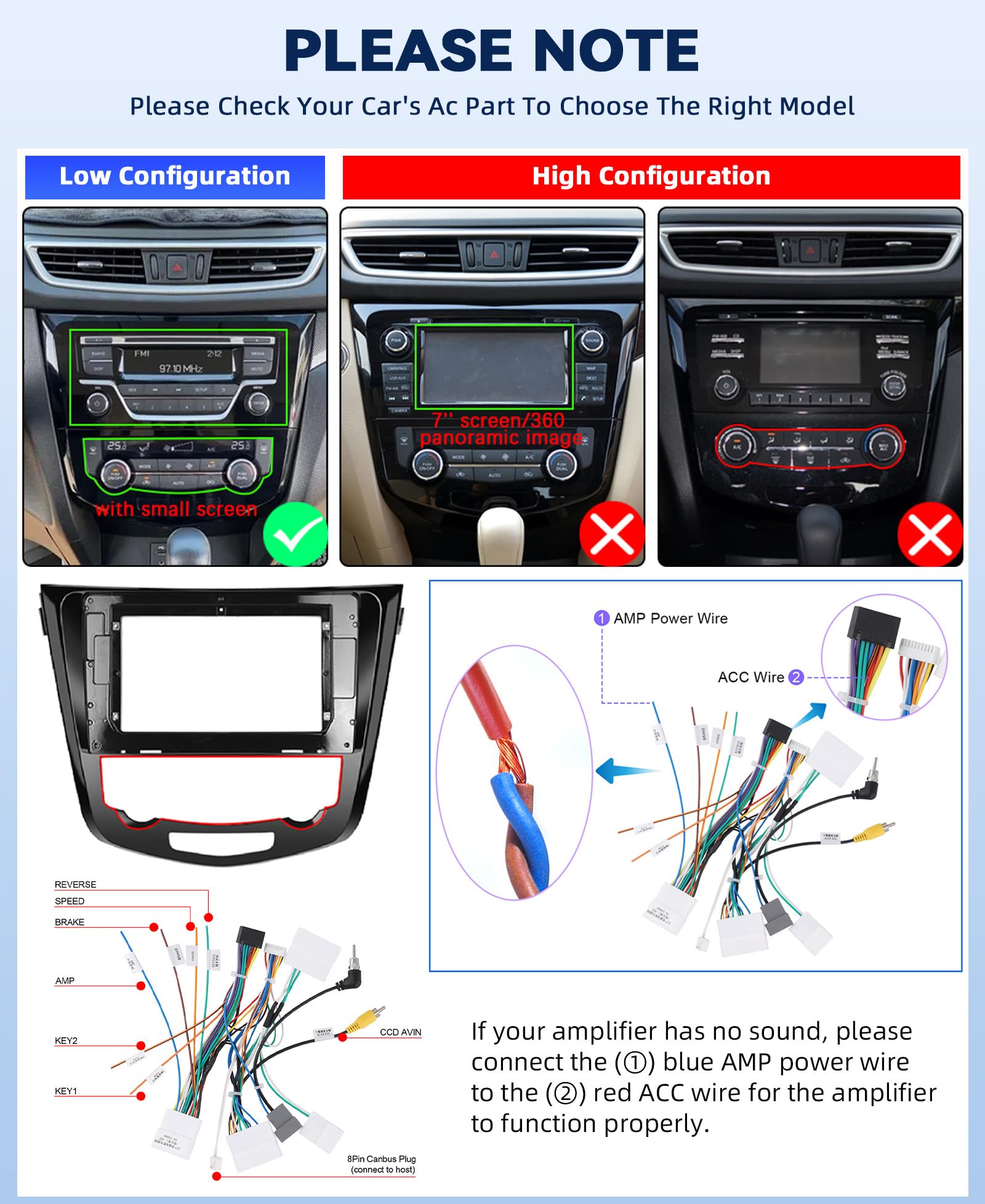per Nissan Qashqai J11 X-Trail T32 2013-2017, Android 15, 6G+128G 8Core GOHHDL Autoradio per Nissan Qashqai J11 Carplay Android Auto, 10 Pollici Radio con BT GPS WiFi FM/RDS HIFI EQ DSP SWC Telecamera