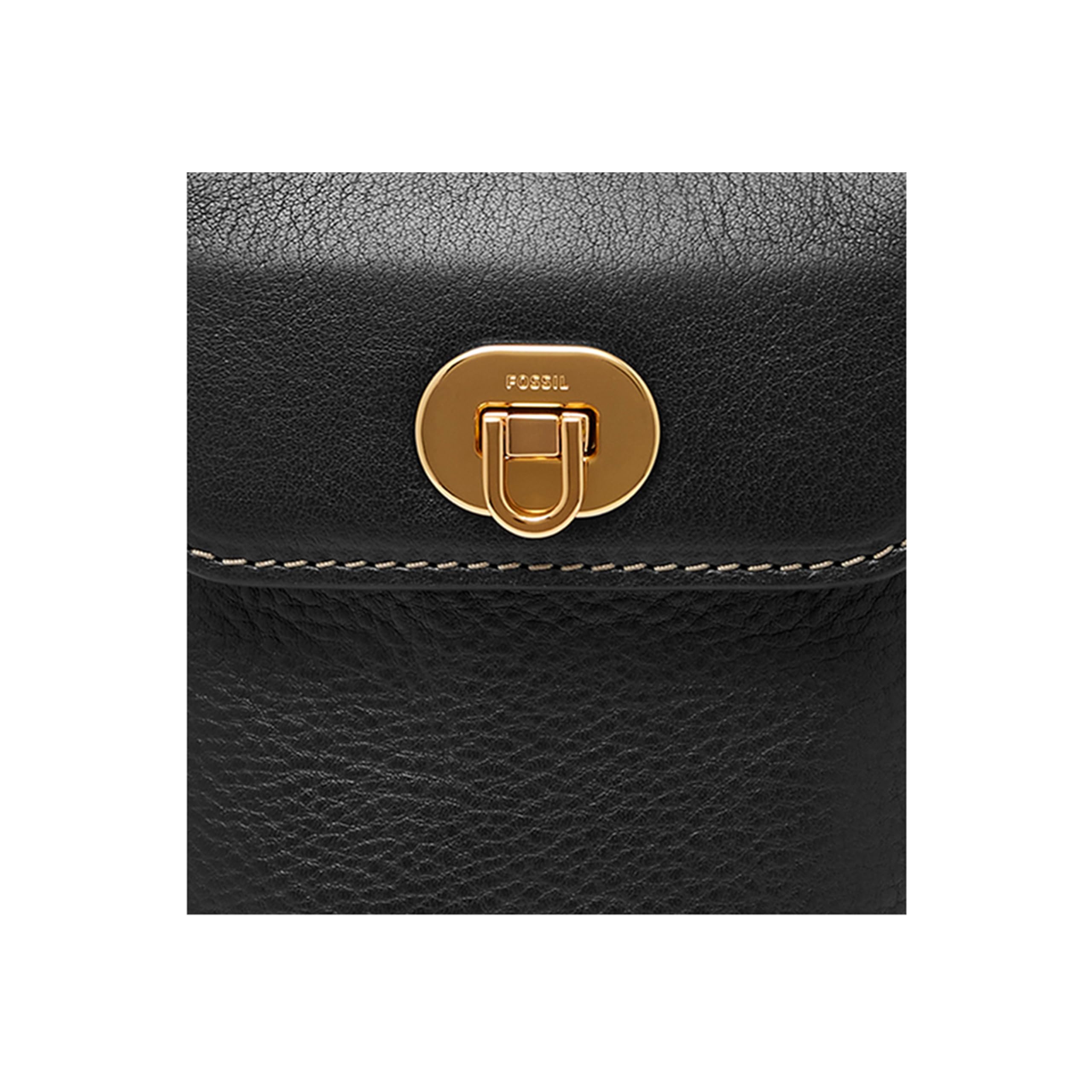 Fossil Womens Harper torba na ramię, czarna, 10,8 x 2,5 x 17,1 cm (dł. x szer. x wys.), czarny, 10.8 cm L x 2.5 cm W x 17.1 cm H