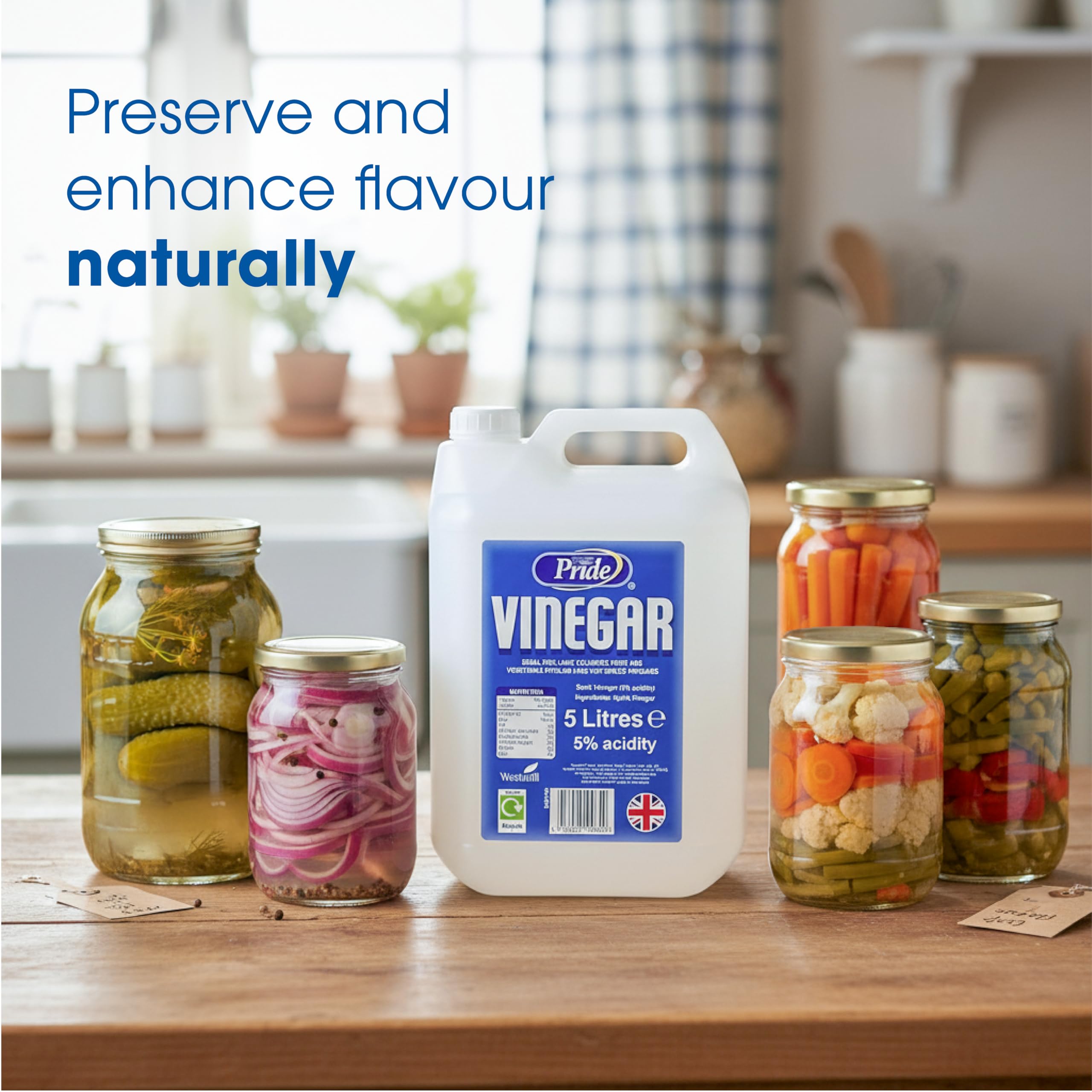 White Vinegar 5L | Food Grade | Baking, Pickling, Marinating | UK Made | (Pack of 1) 5 Litres — view 4
