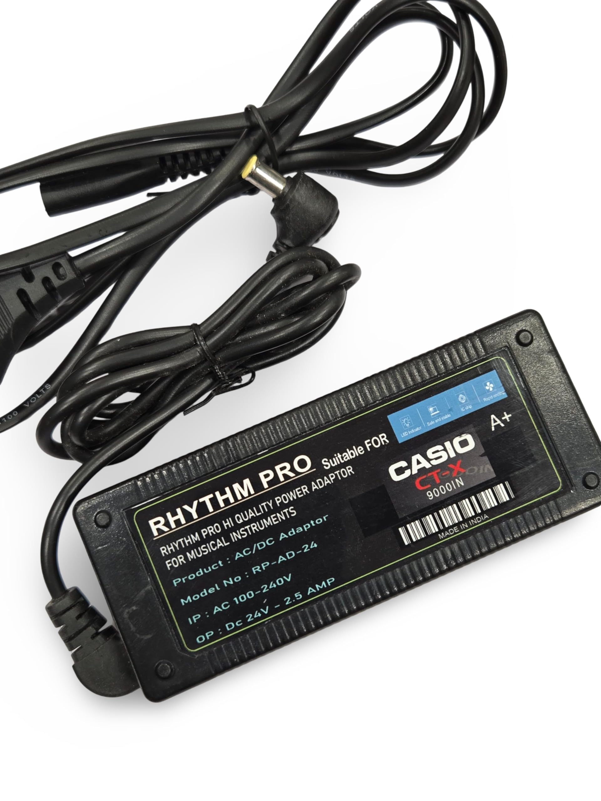 RHYTHM PRO Heavy Duty C A S I O CTX 9000in AC Adapter for use with