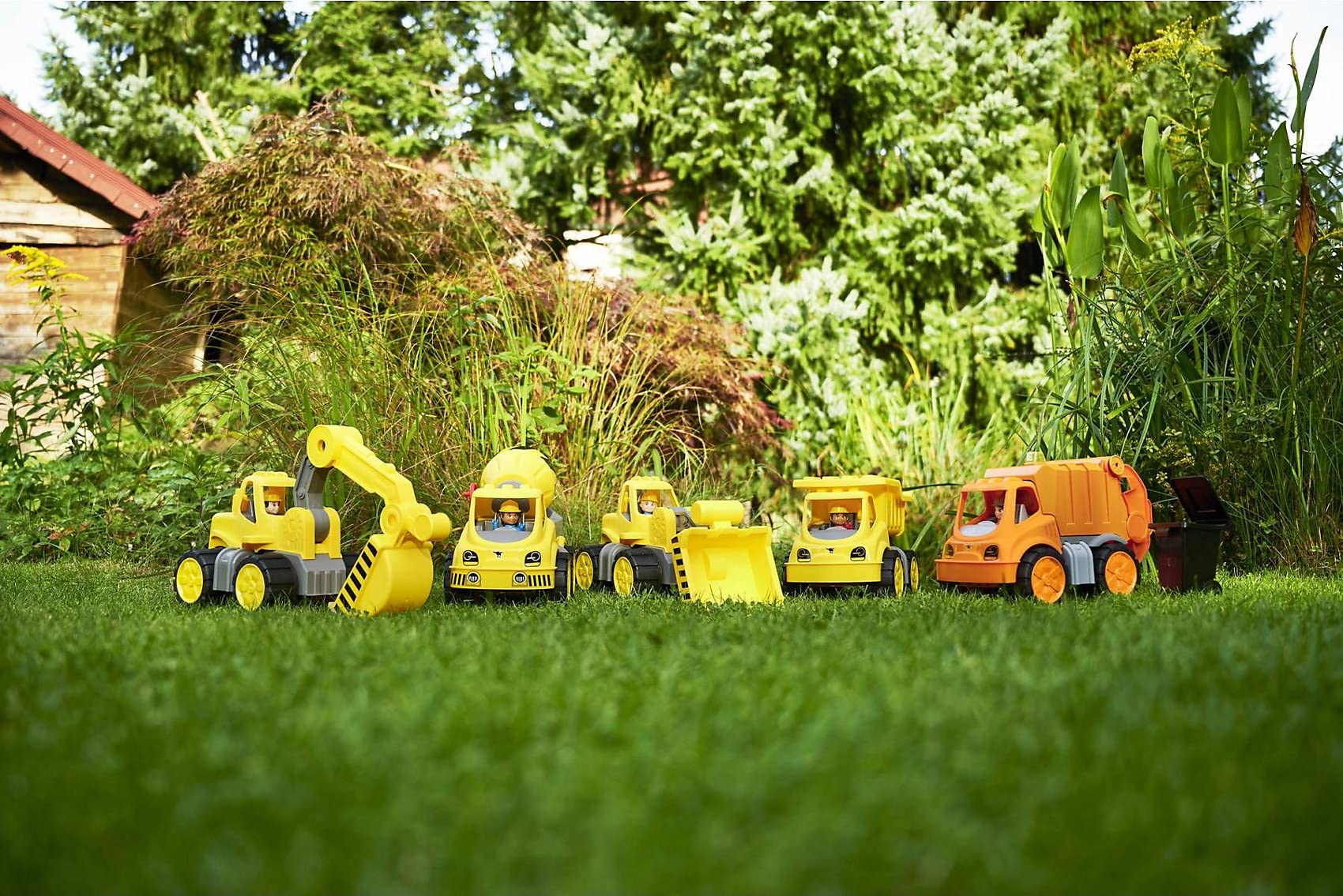 BIG Spielwarenfabrik 800054837 Big-Power-Worker - Cargador de Rueda + Figura, Color Amarillo
