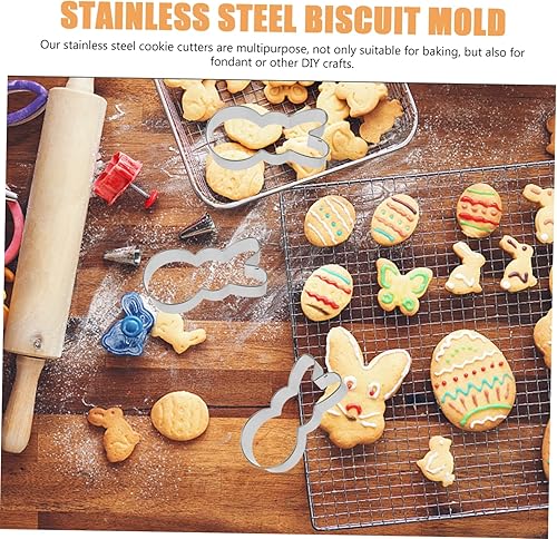 Miniatura 9 de Cortador de galletas de conejo, galletas matzá, mini galletas, sándwich, fiesta, Pascua, cortadores de galletas, cortador de muffins, molde de