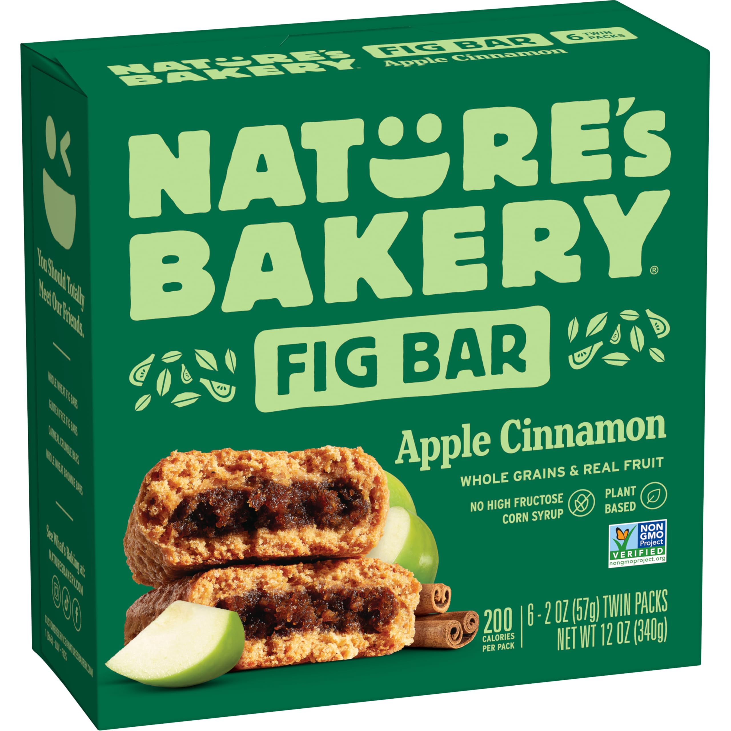 Nature's Bakery Fig Bars, Apple Cinnamon, 2 Oz, 6 Ct