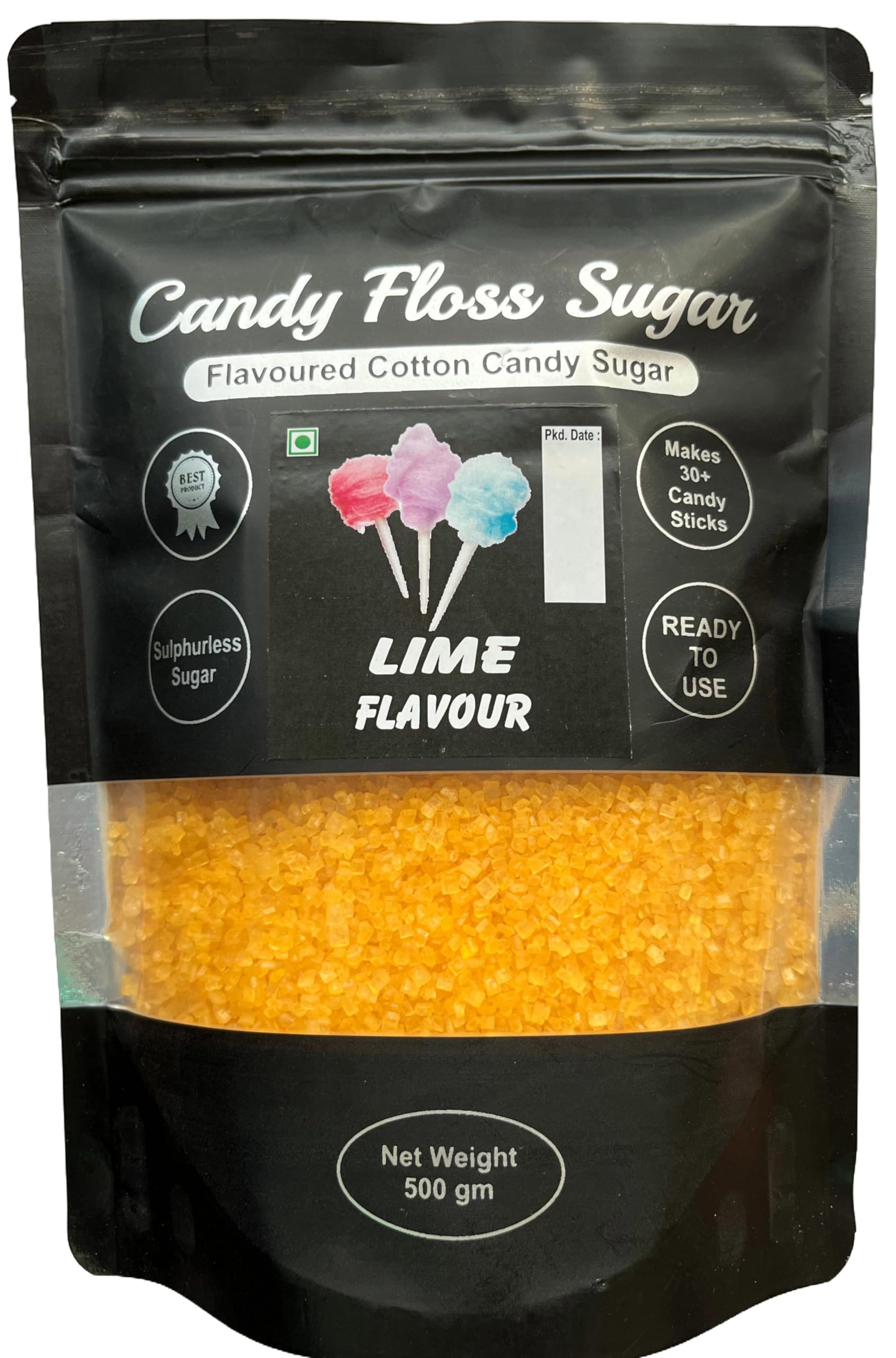 Candy Floss Sugar/Flavoured Cotton Candy Sugar (Lime)-image-10