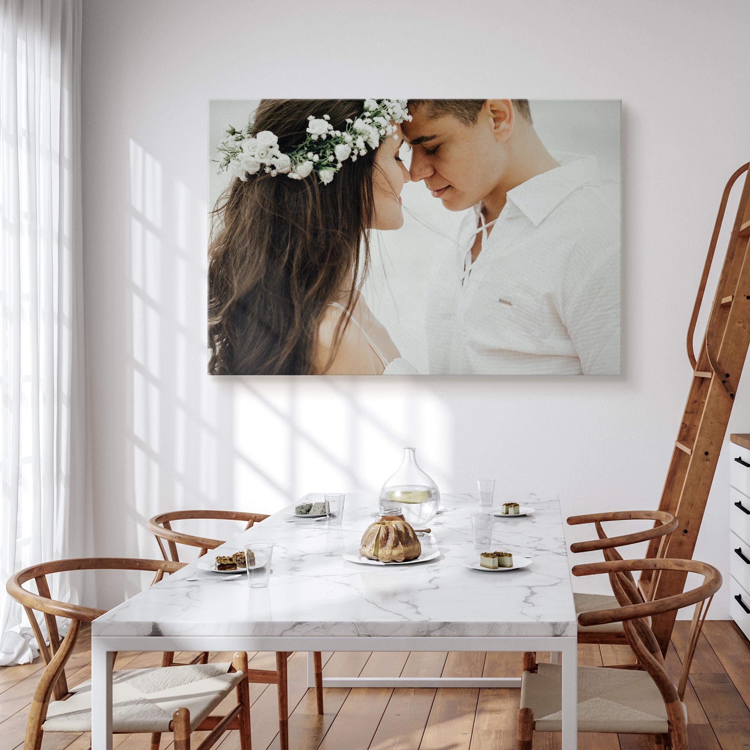 Muralo Personalisierte Leinwand mit eigenem Bild, Wandbild - 120x80 cm | Foto-Leinwandbild, hochauflösender Druck, lebendige Farben - ideal für Wohnzimmer und Schlafzimmer, Ein Geschenk fürs Leben