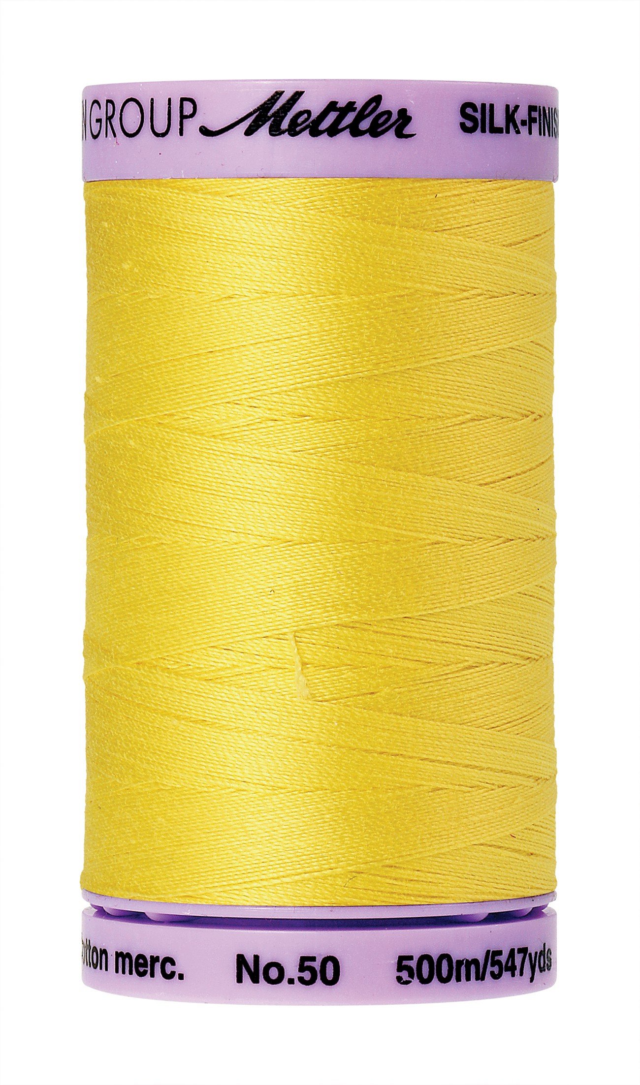 Mettler Citron Zest fil couture acrylique multicolore finition soie aiguille
