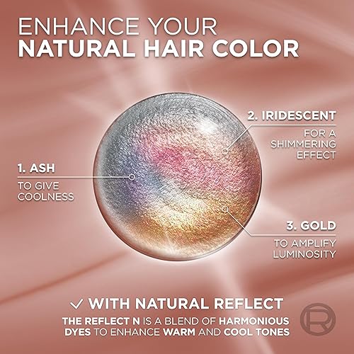 Miniatura 5 de L'Oréal Paris Excellence Universal Nudes - Tinte permanente para el cabello, sin amoníaco, para cobertura de cabello gris, marrón natural 5N, 1 kit