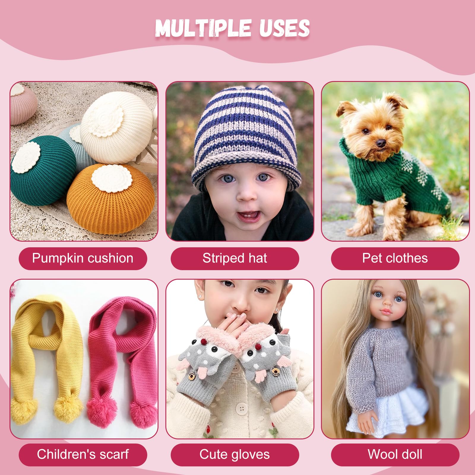 Strickmaschine, 22 Nadeln Strick-Rundwebstuhl, Webmaschine, Intelligente Weberei, Kreative DIY-Strickmaschine für Mütze, Schal, Handschuhe, Socken (Stil 2)