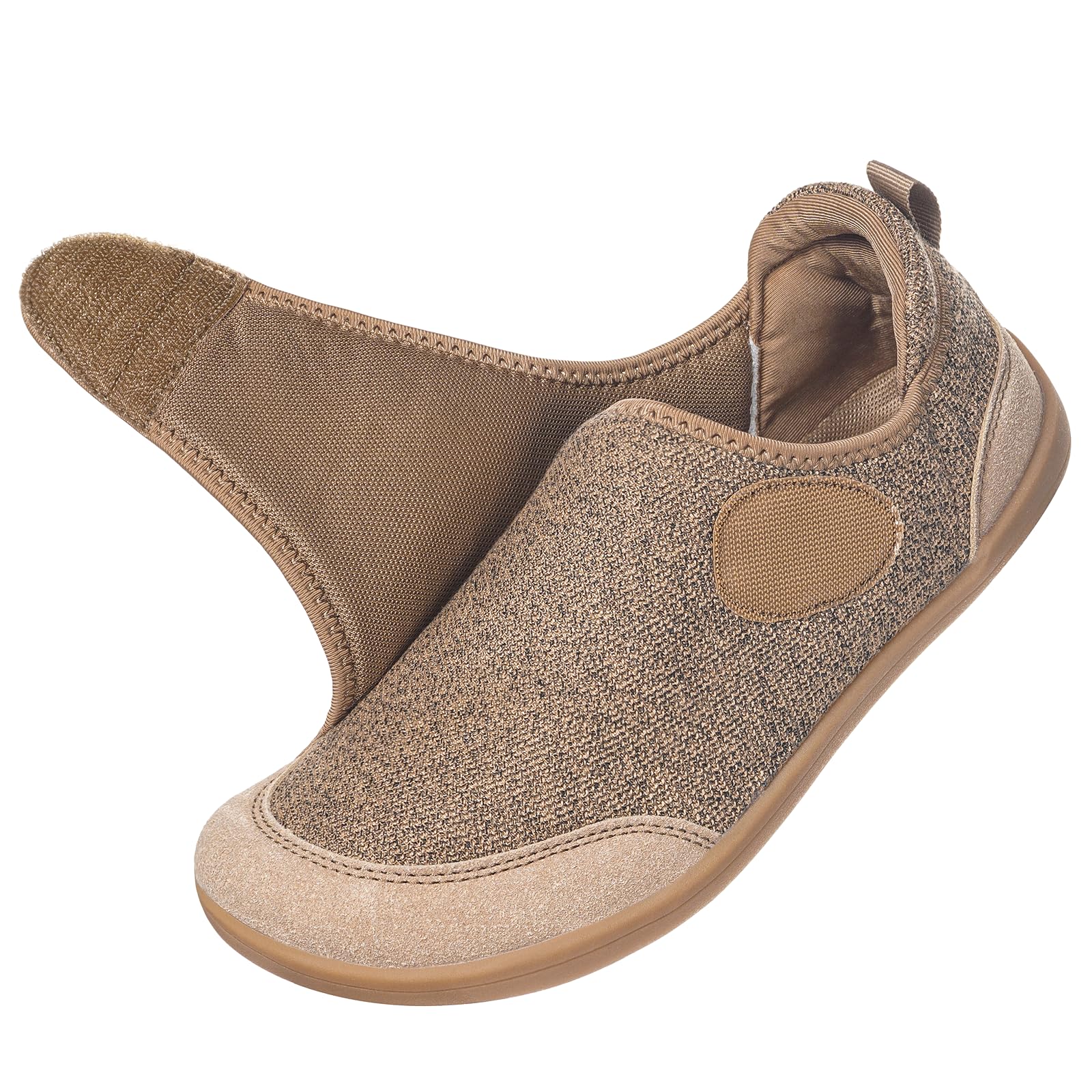 Sisttke Chaussons Femmes Homme Réglables Respirant | légères,fermeture scratch,antidérapante,Confortables,Chaussures de marche,Pantoufles Maison