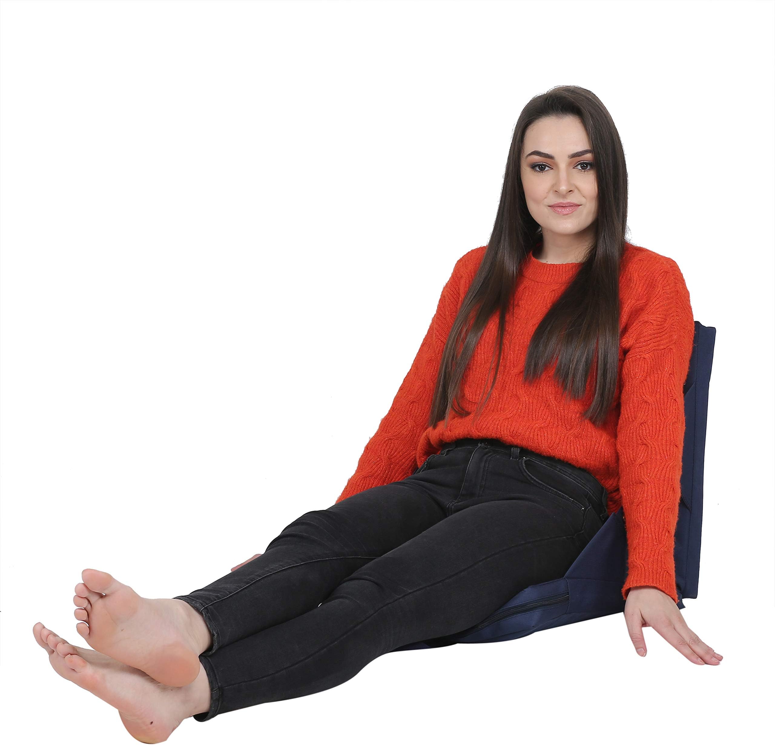 Orion 7 Portable Lightweight Outdoor Foldable Meditation, Camping and Yoga Chair (Navy Blue)