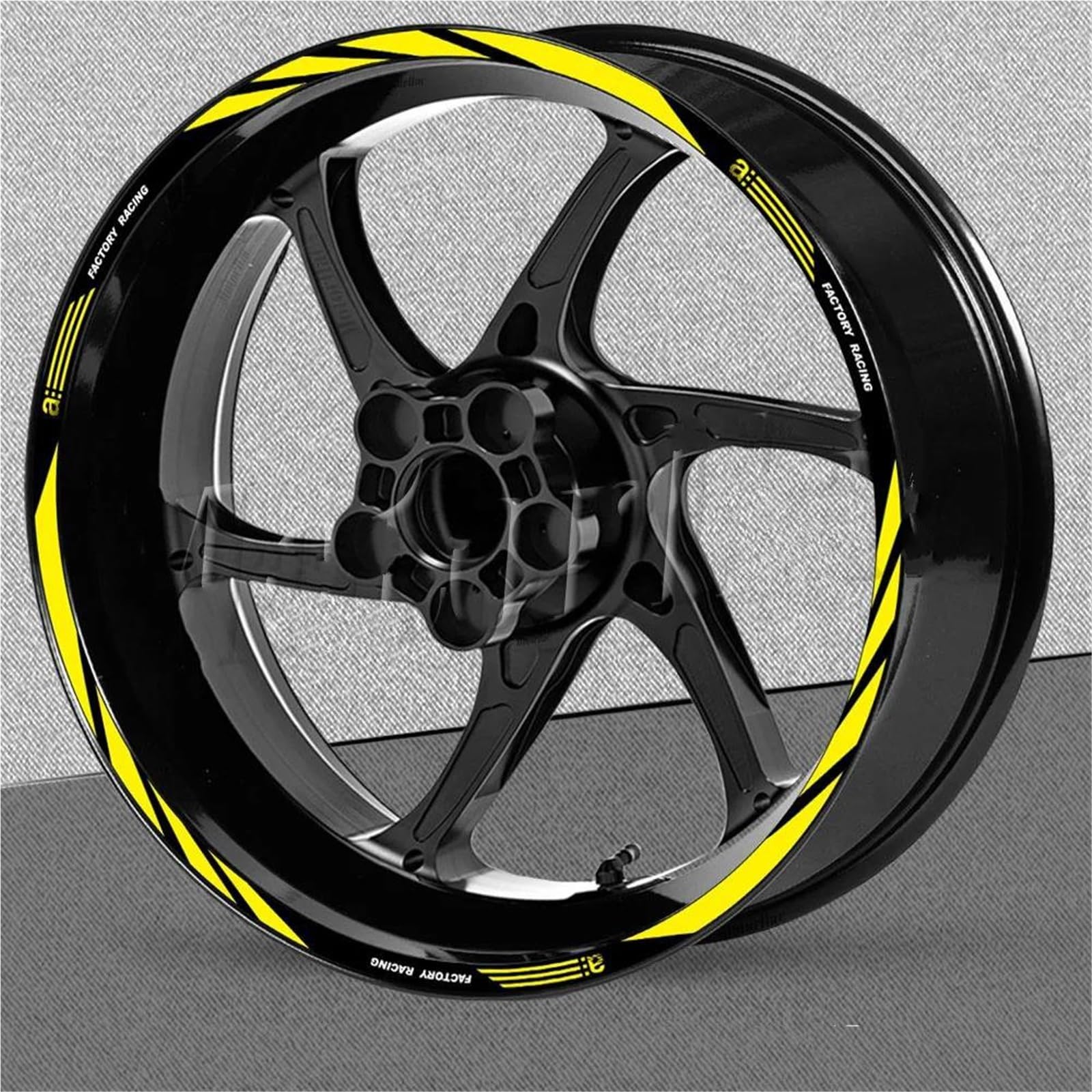 Motorcycle Wheel Sticker for Aprilia V4 for Tuono 1100 RSV4 RS150/250/660 Motorcycle Wheel Sticker 17 Inch Rim Stripe Decal Accessori(17 Inch 009)