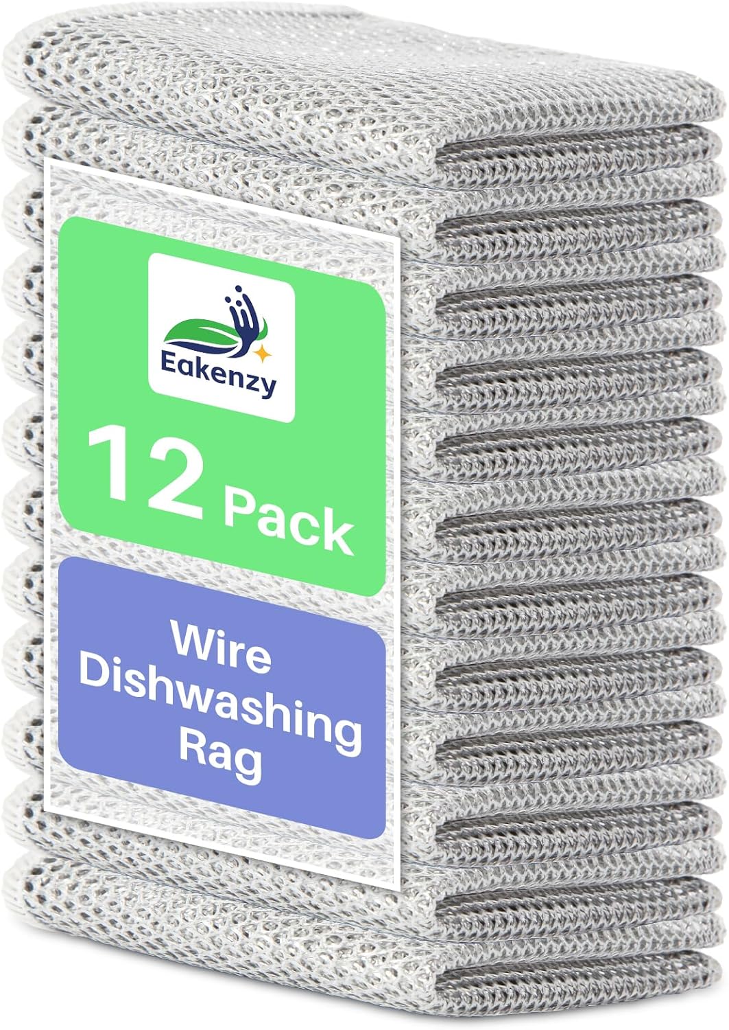 12 Pack Multipurpose Wire Dishwashing Rag for Wet and Dry, Double Layer Metallic Fiber Cleaning Cloth Kit, Multipurpose Wire Miracle Cleaning Cloths, Metal Dish Cloths for Washing Dishes 12 Pack Multipurpose Wire Dishwashing Rag for Wet and Dry, Double Layer Metallic Fiber Cleaning Cloth Kit, Multipurpose Wire Miracle Cleaning Cloths, Metal Dish Cloths for Washing Dishes
