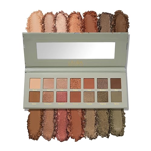 LAURA GELLER NEW YORK The Casual Collection Rose & Taupe 14 Sombras de ojos multiacabado