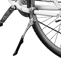 Vista 9 de BV Rear Bike Stand for 24"-28" Bikes - Adjustable Bike Kickstand for Adult Bike with 8 Height Levels, Non-Slip Foot & Clamp Grip - Weather-Resistant
