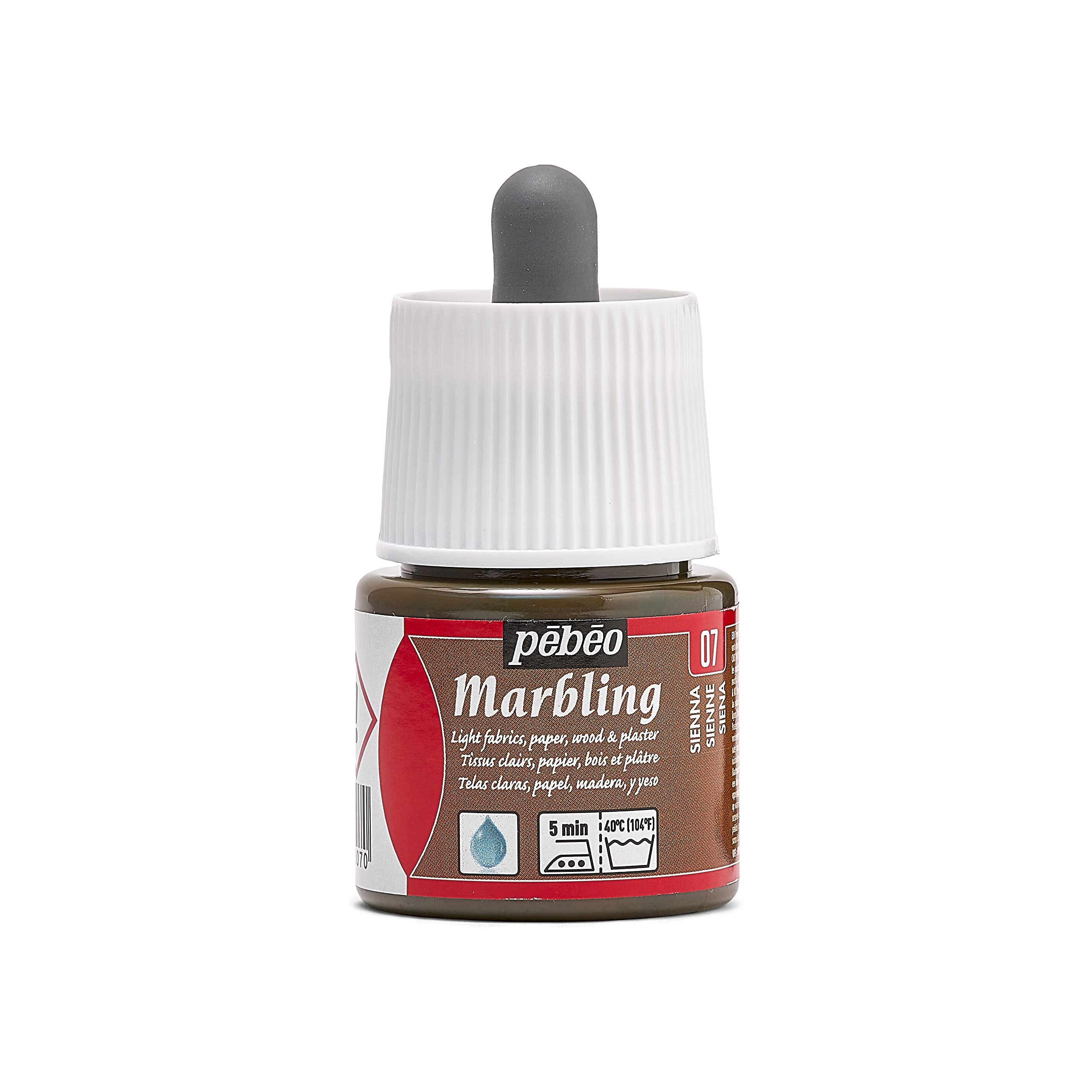 Pebeo Marbling Ink Sienna 45ml For Paper Fabric And Light Surfaces