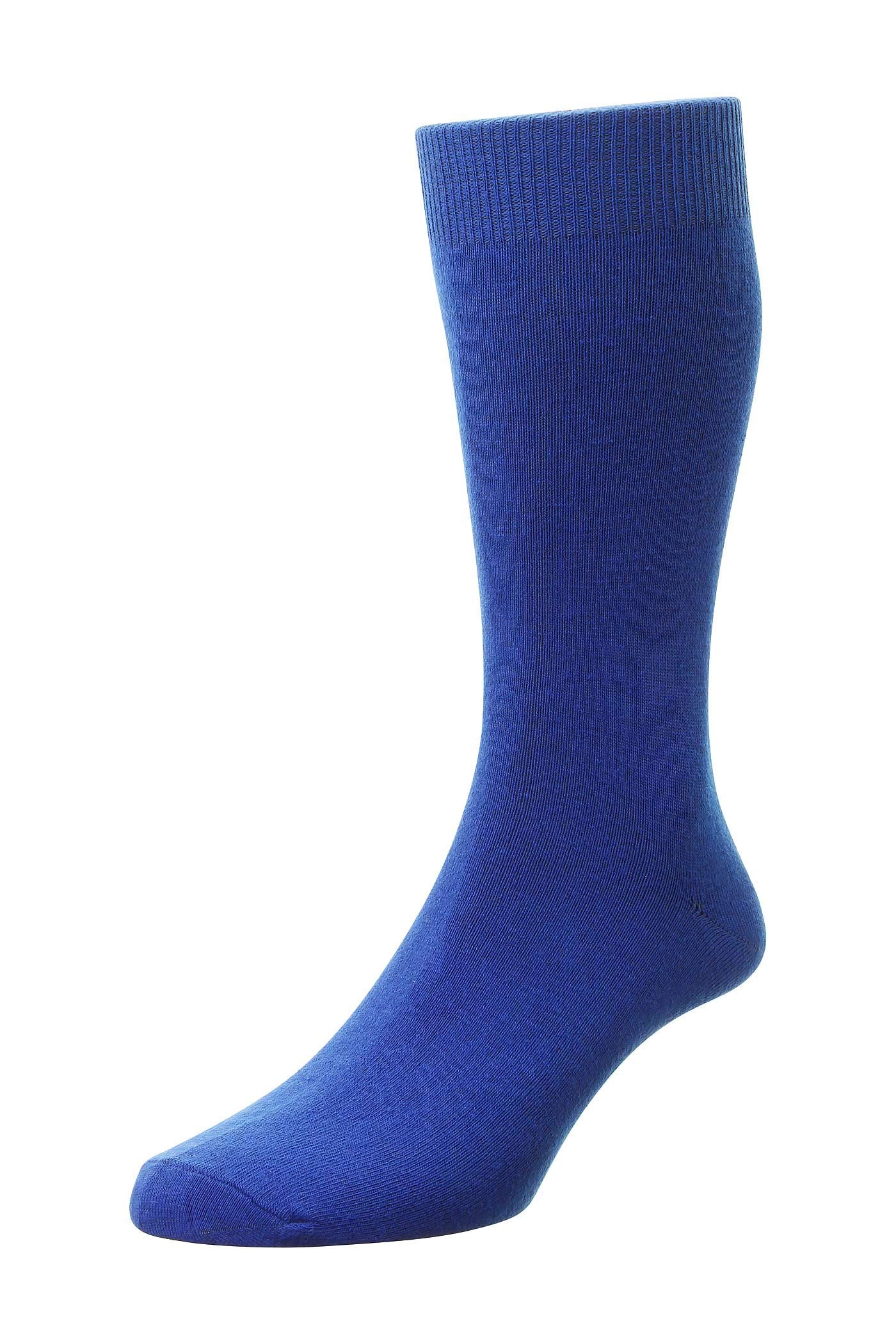 HJ Hall HJ48 Bright Colours Classic Cotton Socks/UK 6-11 and UK 11-13 (UK 6-11 Eur 39-44, Bright Royal)