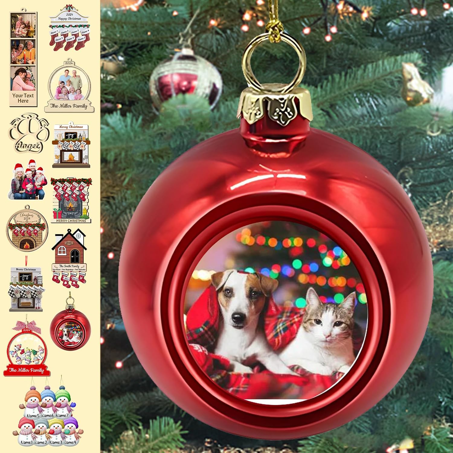Personalized Christmas Ornaments Custom Christmas Balls — free download