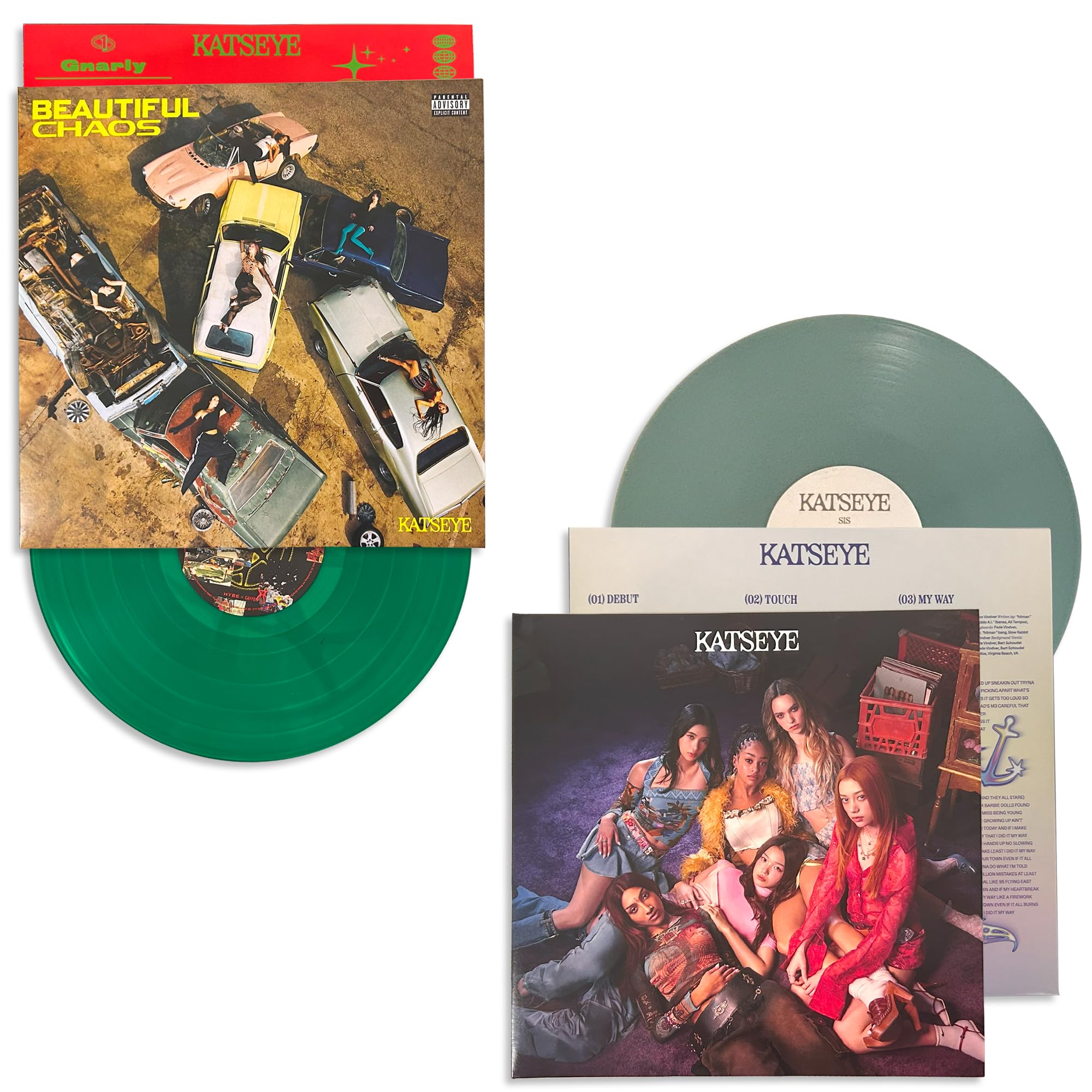 KATSEYE SIS Soft Is Strong Beautiful Chaos Colección completa discografía