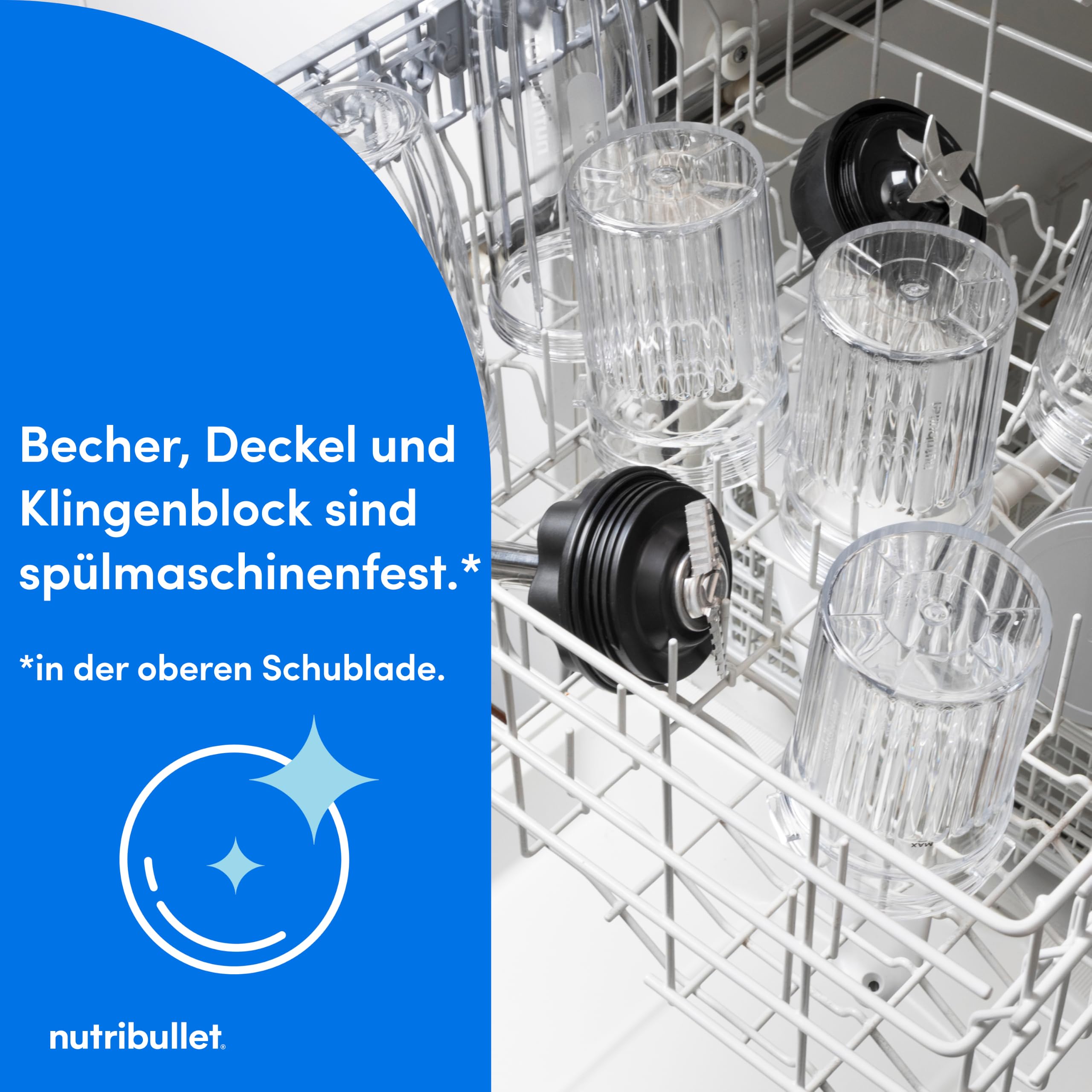 nutribullet Chill – Eismaschine für leckeres Eis, Gelato, Sorbet, Smoothie Bowl und Frozen Yogurt, 5 Automatikprogramme, Eiscreme Maschine, 3 Behälter mit Deckel, ideal für Familien, Weiß (NBD0503W)
