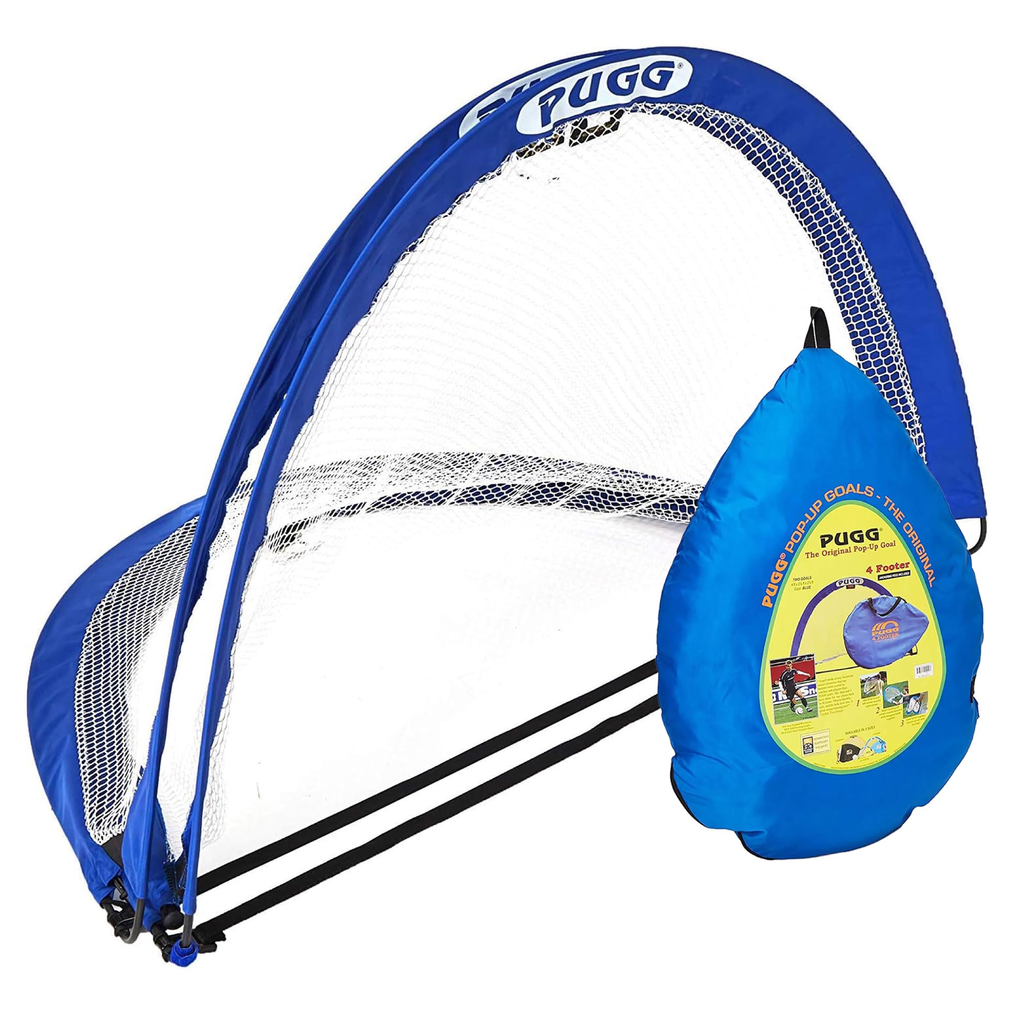 PUGG 4 Footer Portable Training Goal Boxed Set (Two Goals and Bag