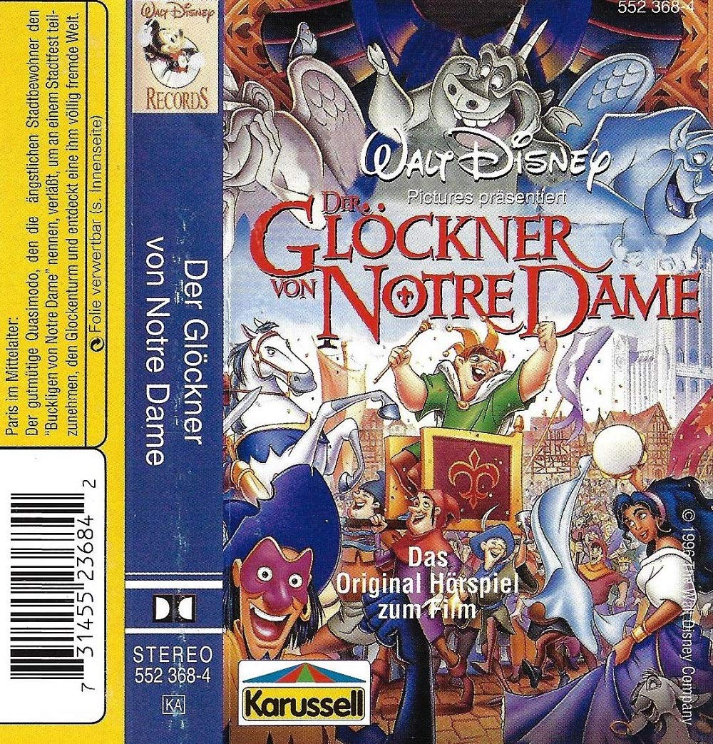 Der Glöckner Von Notre Dame Kostenlos Anschauen Der Glöckner von Notre Dame Original Hörspiel zum Film [Musikkassette