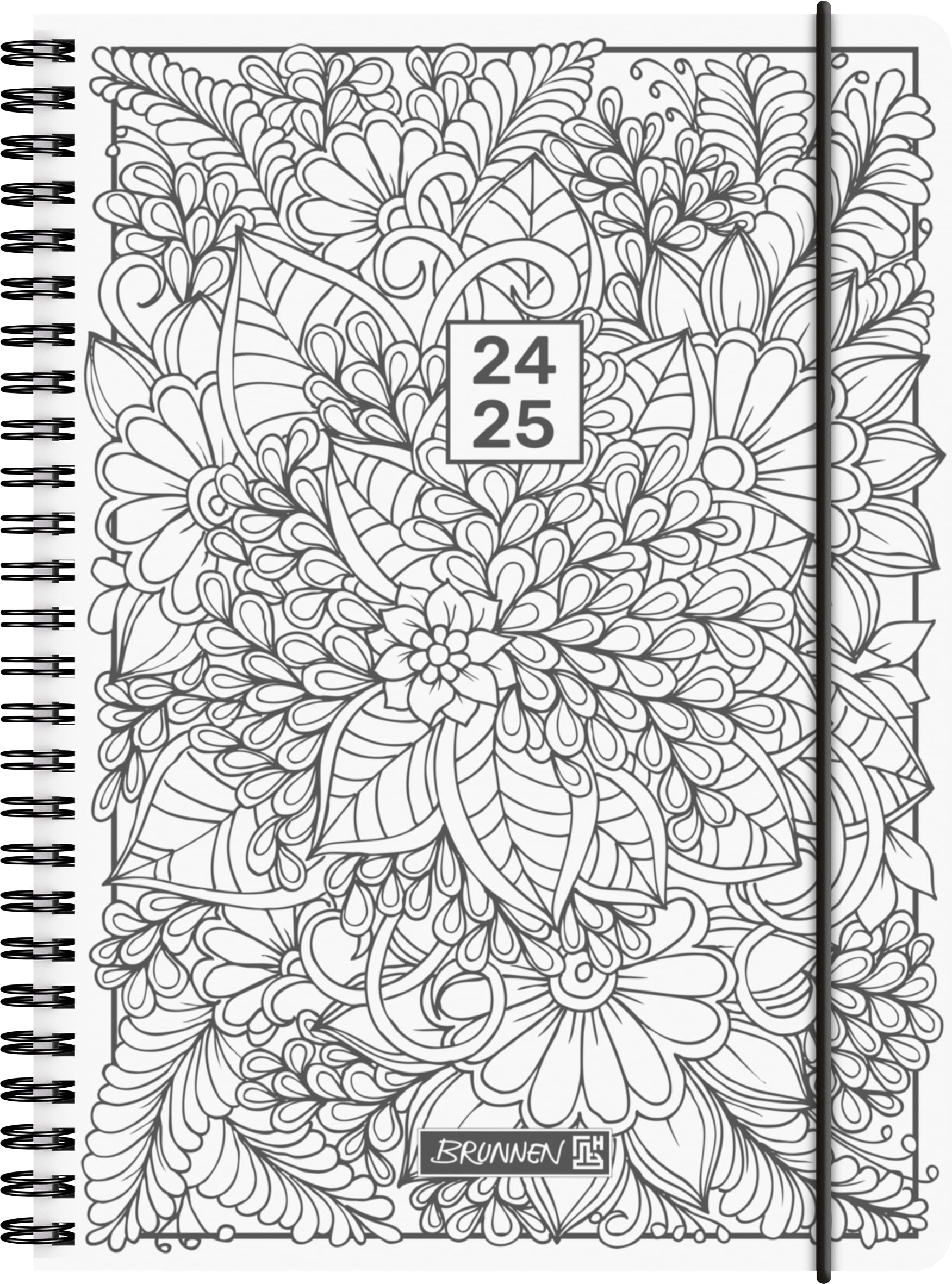 BRUNNEN Schülerkalender (2024/2025) „ZENart“, 2 Seiten = 1 Woche, A5, 208 Seiten