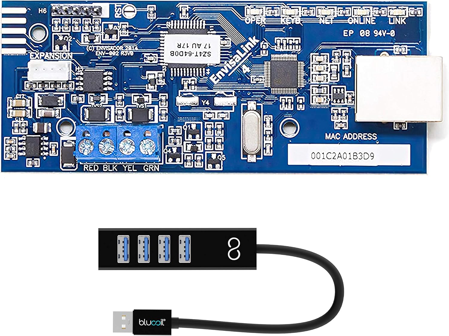 Flash Deals - 40% OFF EyezOn Envisalink EVL-4EZR IP Security Interface Module for DSC and Honeywell (Ademco) Security Systems Bundle with Blucoil USB-A Mini Hub, Compatible with Alexa Black Friday - 80% OFF EyezOn Envisalink EVL-4EZR IP Security Interface Module for DSC and Honeywell (Ademco) Security Systems Bundle with Blucoil USB-A Mini Hub, Compatible with Alexa