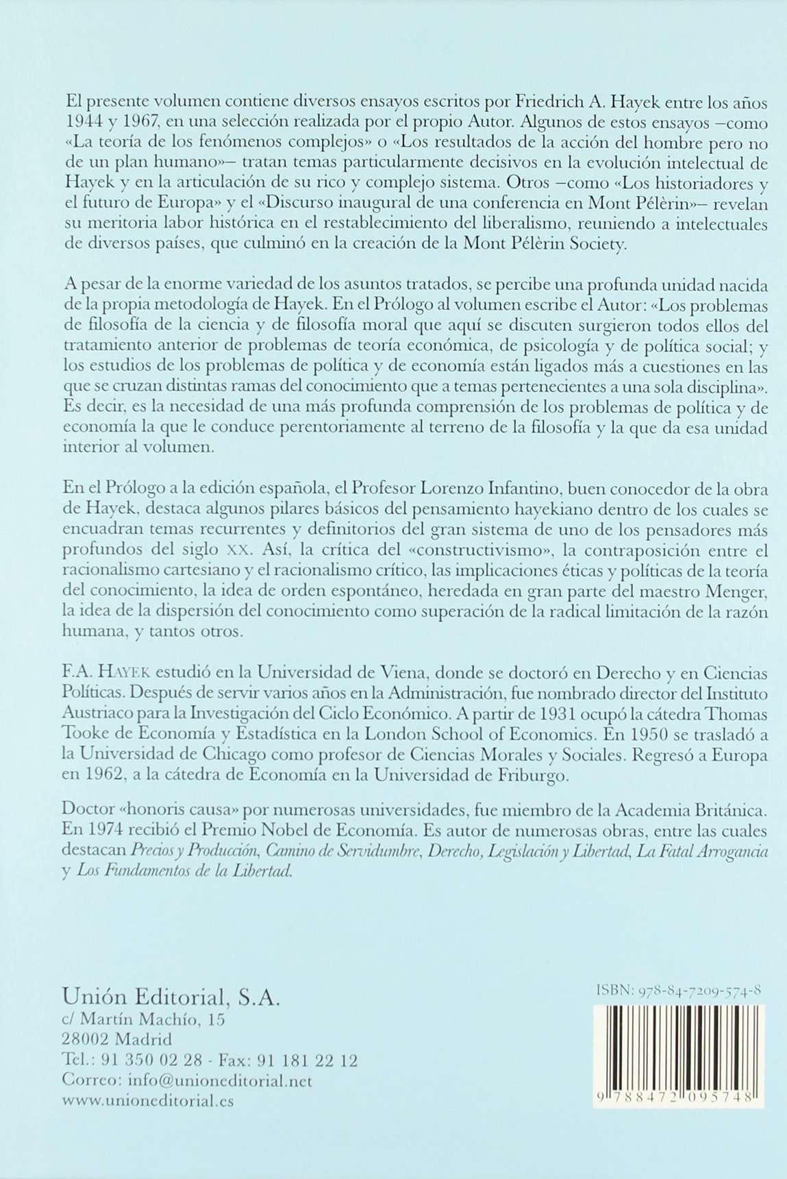 Estudios de filosofía, política y economía (Clásicos de la Libertad)