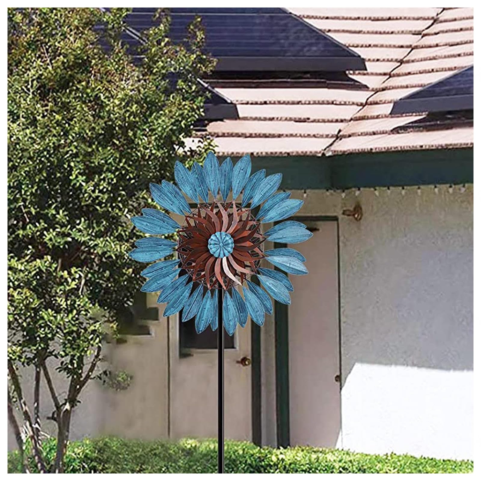 Garden Spinners Outdoor, 84in Wind Spinner Large, 360° Wind With Kinetic Kinetic Yard Sculpture, for Lawn Yard Patio Decoration