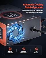 Vista 4 de VEVOR Convertidor de energía para RV, 80 amperios, 110V AC a 12V DC Cargador de batería para RV, Carga inteligente de múltiples etapas, Rango