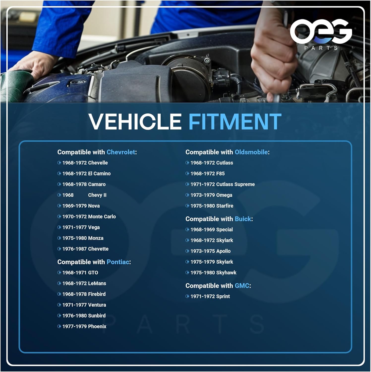 OEG Parts New Windshield Wiper Motor Compatible with 1968-1978 Pontiac Firebird 8790845, 9732050, 9737495, 9920699