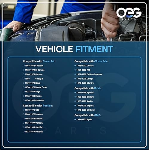 Miniatura 4 de OEG Parts - Motor de limpiaparabrisas delantero compatible con Chevrolet Chevy Nova, Vega, Monza y Chevette, reemplaza a GM 5045441 5045555 5045557