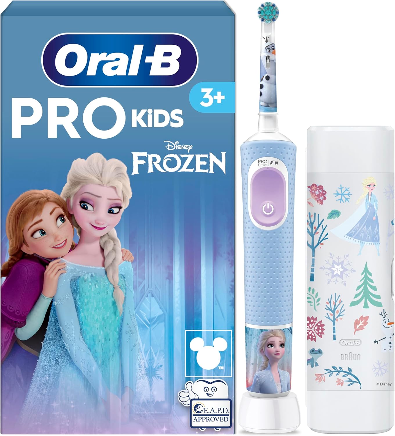 Oral-B Pro Kids Cepillo de Dientes Eléctrico Disney Frozen, Niños +3 Años