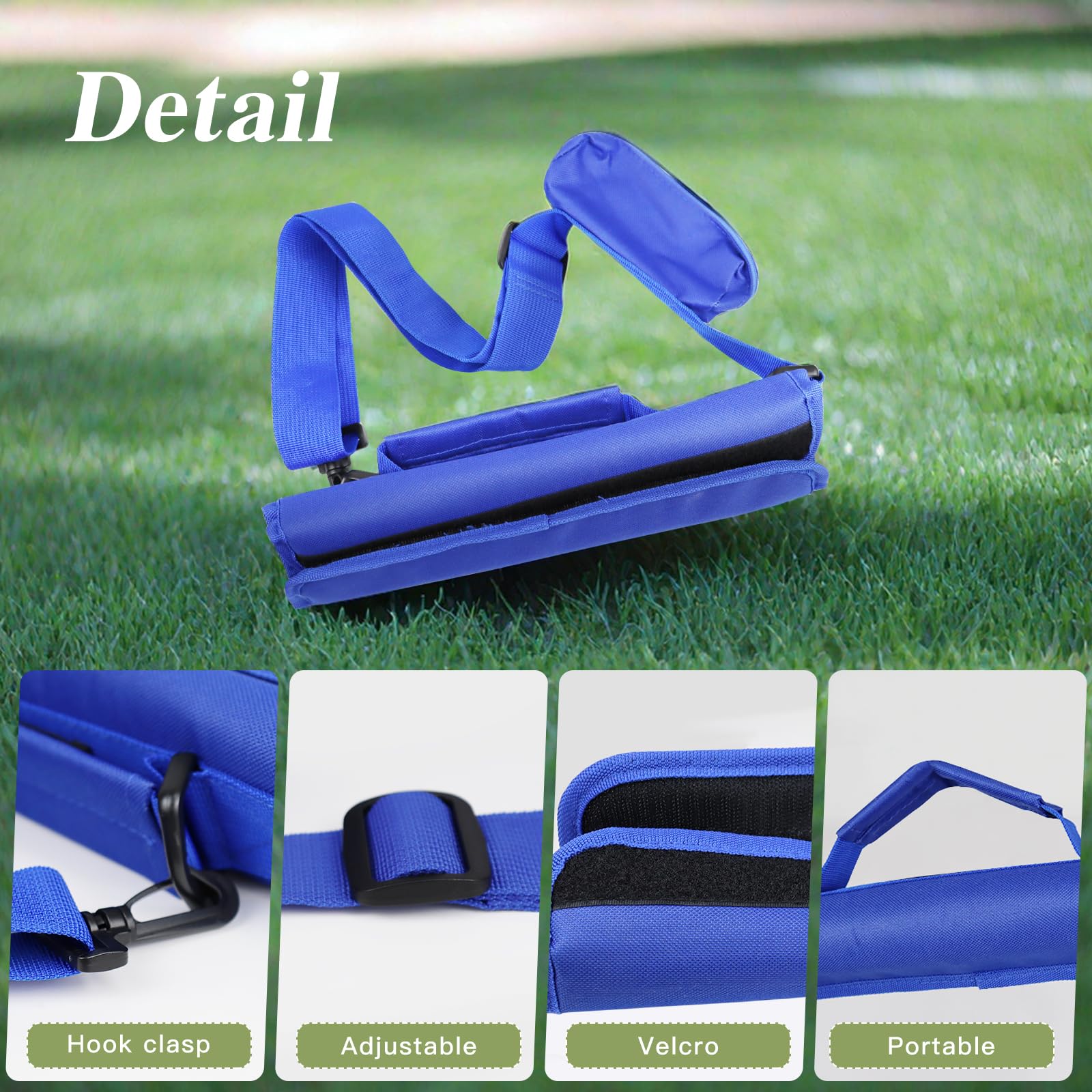 Bolsa de golf plegable para hombre y mujer con bolsillo y correa para 3-5 palos