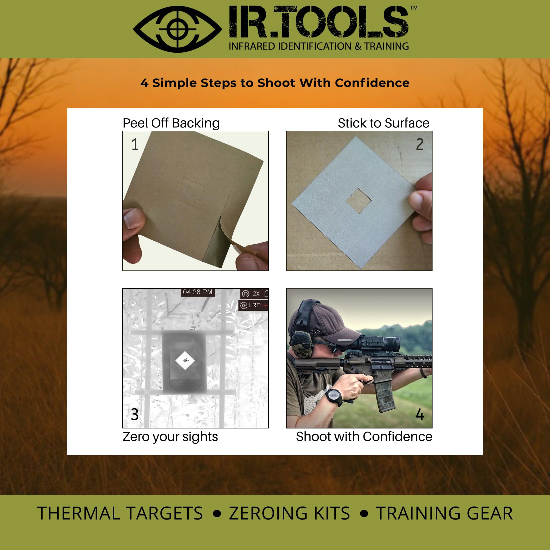 IR.Tools - Pasta térmica para poner a cero alcance térmico, rango de 100 metros, paquete de 10