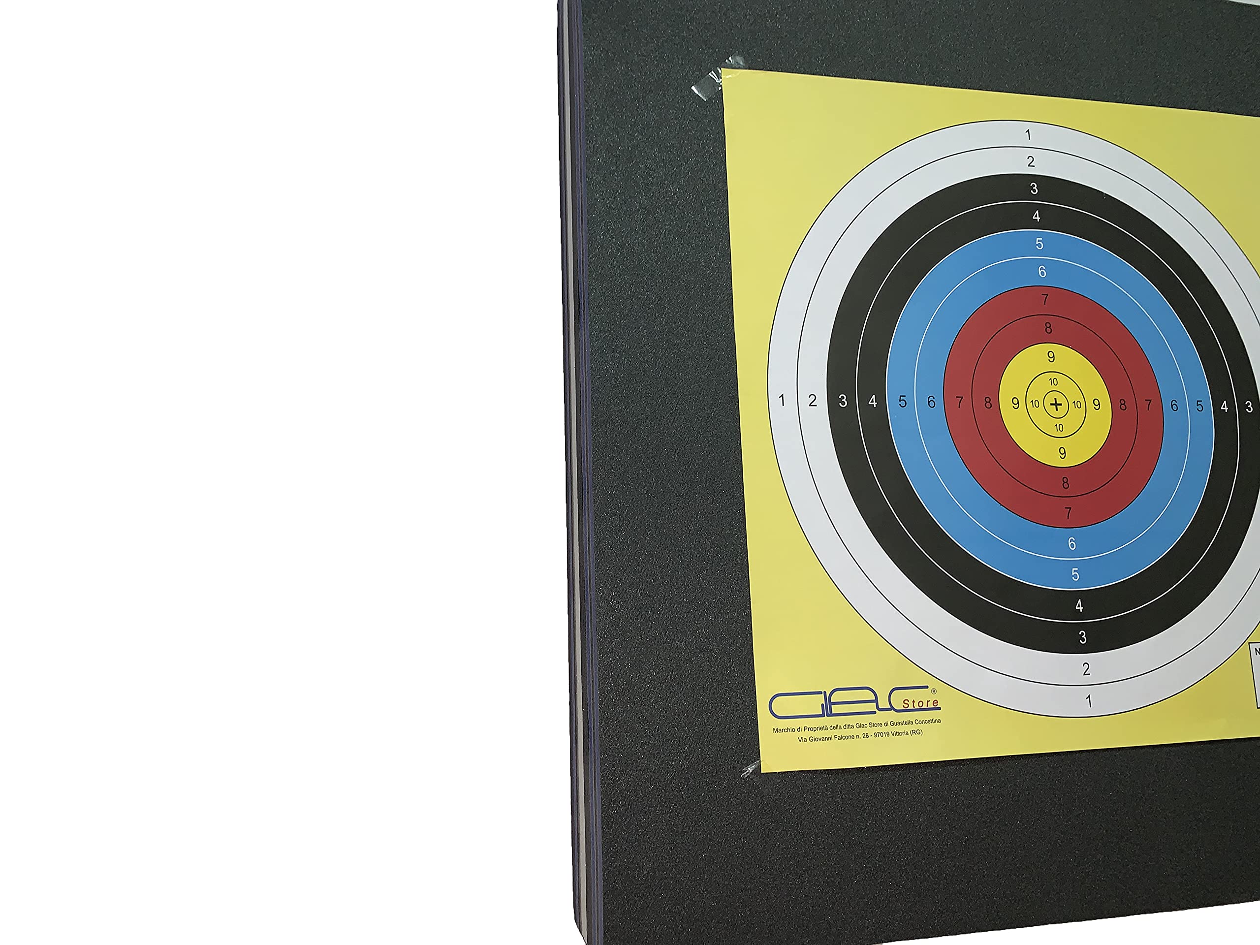 Bersaglio Per Tiro Con L'Arco In Schiuma - 80x80x12cm, Nero, Con 5 Bersagli Di Carta, Per Allenamento Professionale - Foto 5