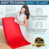 Vista 5 de ComfiLife - Alfombrilla antifatiga de 3/4 pulgadas de grosor para cocina o escritorio de pie, para hogar, duradera, resistente a las manchas